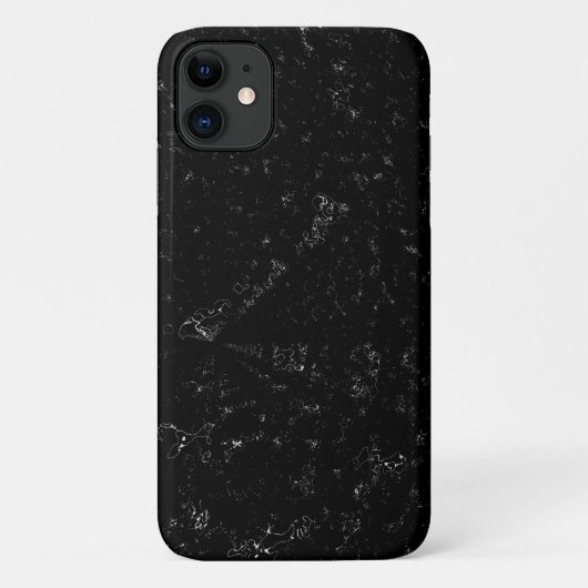 Elegant Zwart Marmer Case-Mate iPhone Case (Achterkant)