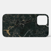 Elegant zwart marmer: getextureerde achtergrond Case-Mate iPhone case (Achterkant (horizontaal))
