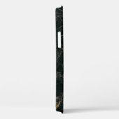 Elegant zwart marmer: getextureerde achtergrond Case-Mate iPhone case (Achterkant / Rechts)
