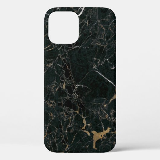 Elegant zwart marmer: getextureerde achtergrond Case-Mate iPhone case (Achterkant)