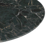 Elegant zwart marmer: getextureerde achtergrond snijplank (Hoek)