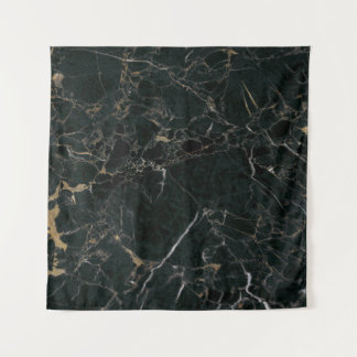Elegant zwart marmer: getextureerde achtergrond wandkleed