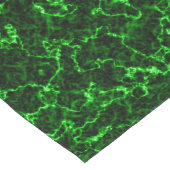 Elegant zwart marmer met fosfor groene aderen lange tafelloper (Hoek)