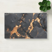 Elegant zwart marmer met gouden aders moderne kuns post-it® notes (Kantoor)