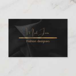 Elegant zwart met gouden details Visitekaartje