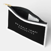 Elegant zwart met witte rand etui (Open)