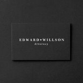 Elegant zwart minimalistisch klassiek Visitekaartj Visitekaartje