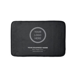 Elegant zwart minimalistische zakelijke Logo promo Badmat