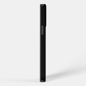 Elegant zwart monogram initialen iPhone hoesje (Rechterkant)