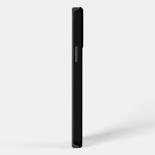 Elegant zwart monogram initialen iPhone hoesje (Rechterkant)