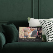 Elegant Zwart Moody Bloemen Foto Bruiloft Gastenboek