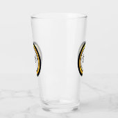 Elegant zwart oneindigheidssymbool glas (Links)