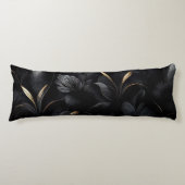 Elegant zwart ontwerp lichaamskussen (Voorkant)