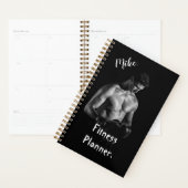 Elegant zwart personaliseert fitnessplanner voor h planner (Display)