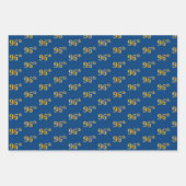 Elegant Zwart, Rood, Blauw, Faux Gold 96e Event # Inpakpapier Vel (Voorkant 3)