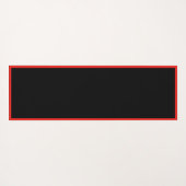 Elegant Zwart Rood Lotus Bloem Zen Yoga Namaste Yogamat (Achterkant (horizontaal))