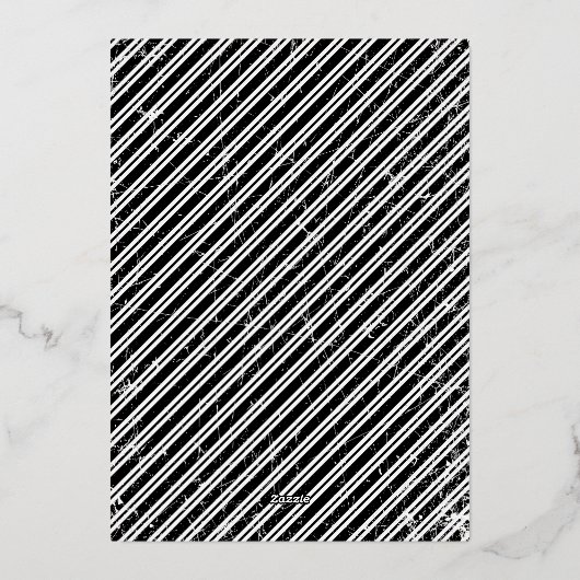 Elegant zwart Roos Gold 50ste verjaardag Folie Uitnodiging (Achterkant)