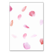 Elegant Zwart Roos Petals tafelnummer (Achterkant)