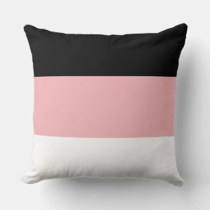Elegant zwart roze en wit Sierkussen