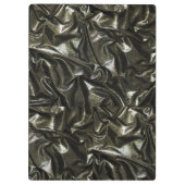 Elegant zwart satijnen look klembord (Achterkant)