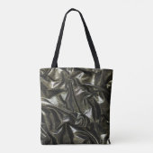 Elegant Zwart satijnen look tas (Achterkant)
