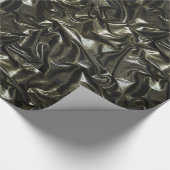 Elegant zwart satijnpakpapier cadeaupapier (Hoek)