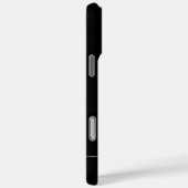 Elegant zwart script Initiaal monogram Case-Mate iPhone Case (Achterkant / Rechts)