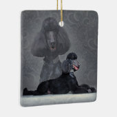 Elegant zwart standaardpoel keramisch ornament (Rechts)