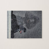 Elegant zwart standaardpoel legpuzzel (Horizontaal)