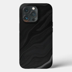 Elegant zwart stenen marmerpatroon Case-Mate iPhone case