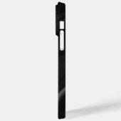 Elegant zwart stenen marmerpatroon Case-Mate iPhone case (Achterkant / Links)