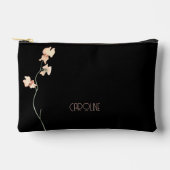 Elegant zwart Stijlvol Bloemen Boho Schattige Etui (Voorkant)