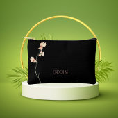 Elegant zwart Stijlvol Bloemen Boho Schattige Etui