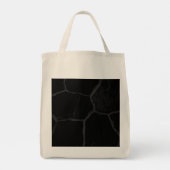 Elegant zwart stone minimalistisch stijlvol modern tote bag (Achterkant)