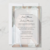 Elegant zwart Stropdas foto bruiloft uitnodiging (Voorkant)