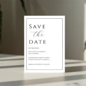Elegant zwart Stropdas Save the Date