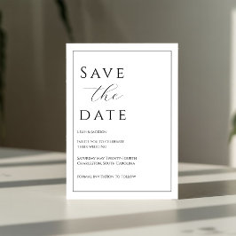 Elegant zwart Stropdas Save the Date