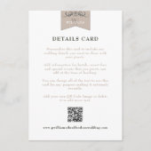 Elegant Zwart Tan Hoofdstukpagina Bruiloft Kaart I (Voorkant)