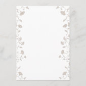 Elegant Zwart Tan Hoofdstukpagina Bruiloft Kaart I (Achterkant)