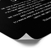 Elegant zwart tot we elkaar weer ontmoeten begrafe poster (Hoek)