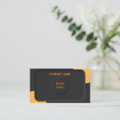 Elegant zwart visitekaartje (Staand voorkant)