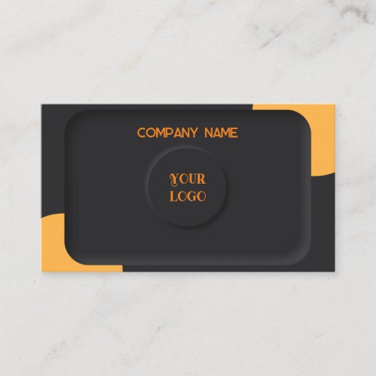 Elegant zwart visitekaartje (Voorkant)