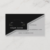 Elegant zwart visitekaartje (Achterkant)