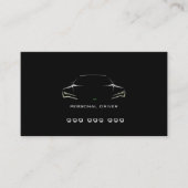 Elegant zwart visitekaartje (Voorkant)