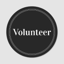 Elegant Zwart Vrijwilliger Magnetisch