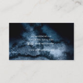 Elegant zwart waterverf visitekaartje (Achterkant)