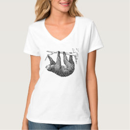 Elegant zwart wild dier print voor haar wit t-shirt