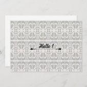 Elegant zwart-wit-2 kaart (Voorkant / Achterkant)