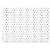 Elegant zwart-wit aangepast monogram initiaal tafelkleed (Voorkant (Horizontaal))