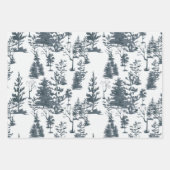 Elegant zwart-wit Abstract bos Inpakpapier Vel (Voorkant 3)